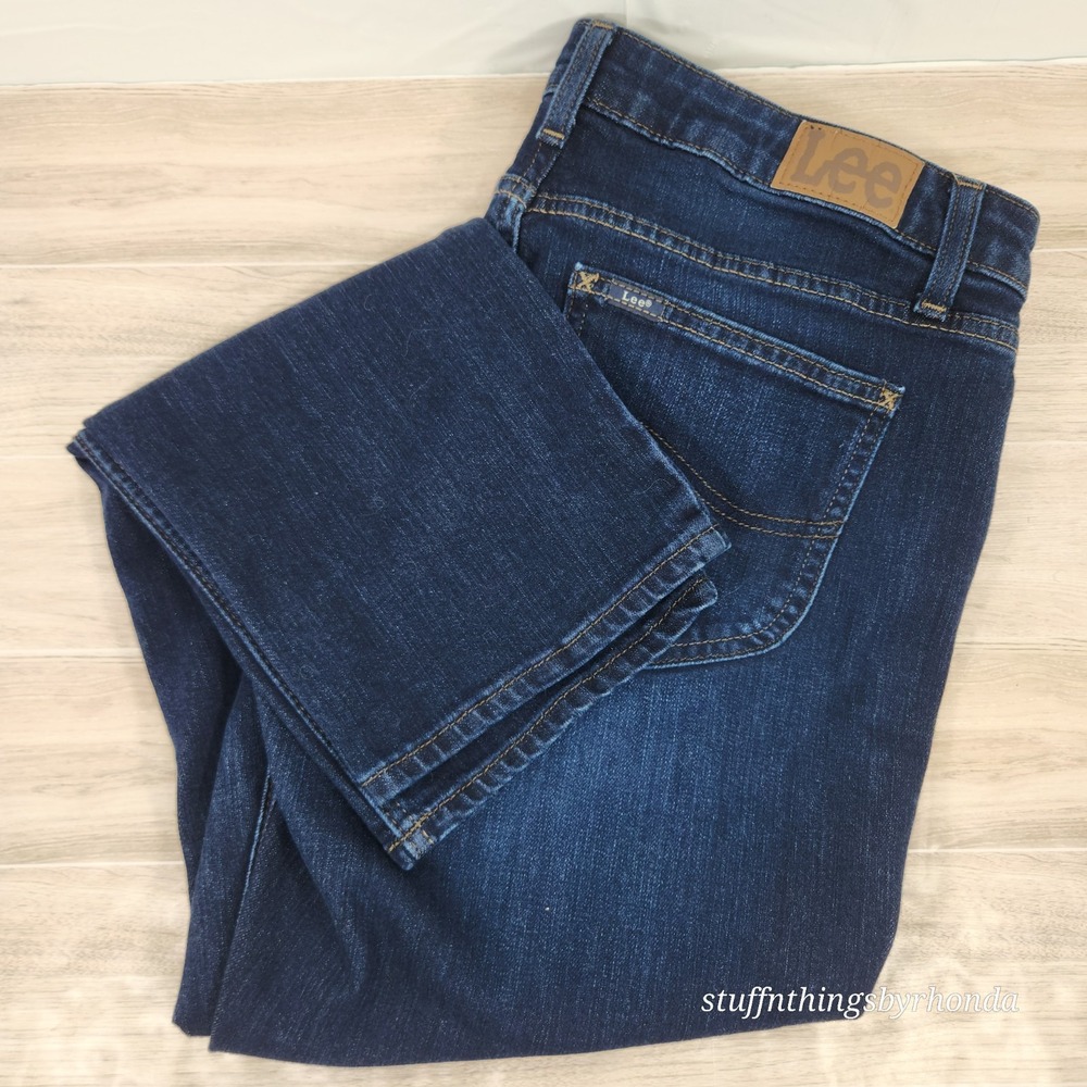 Womens Lee Regular Fit Midrise Straight Jeans Size 14M / 34"x29"